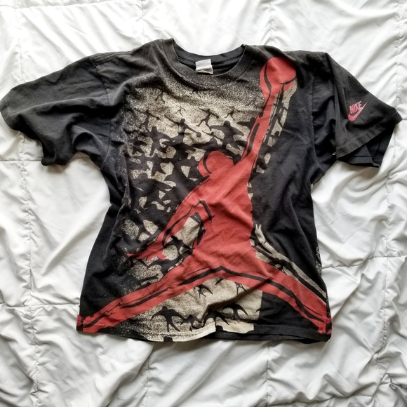 Nike Other - Vintage Nike Jordan S/S All-Over Print Grey Tag